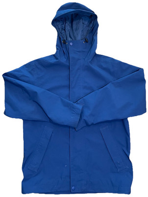 L.L.Bean Men's Blue Hooded Rain Coat Jacket Gore-Tex Product Line Size S