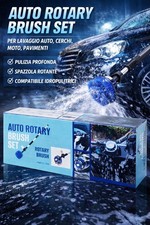 Kit Spazzole Rotanti Auto 360° Microfibra Lavaggio Auto Regolabile con Immersion