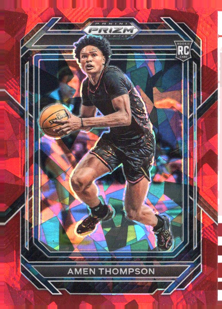 2023 Panini Prizm Draft Picks #4 Amen Thompson Red Ice