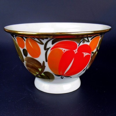 Lomonosov Porzellan Schale Serie Generous Autumn USSR Dish Bowl 12,7cm