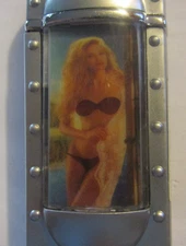 1 Vintage Butane Lighter Hot babe Bikini moves New old Stock Refillable Metal