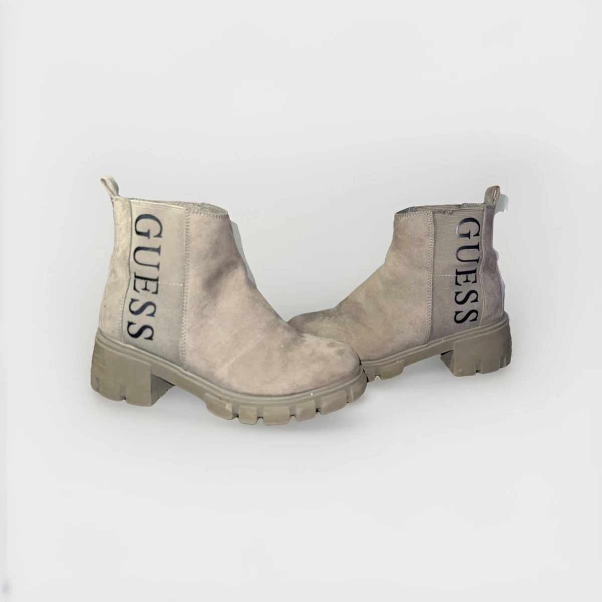Gray canvas Guess boots GUESS Combat Gray Boots for Women for sale | eBay main image 2