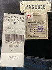 L'AGENCE Women's NWT High Rise Skinny Jeans Black Holo Foil Metallic Sz 28 — photo 3