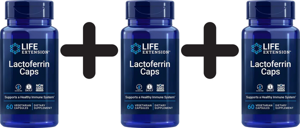 3 X Life Extension Lactoferrin Caps - 60 Caps (999,94 Eur/Kg)-image