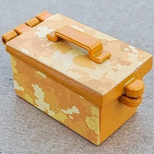 Snag the Tag 3D Ammo Can Geocoin - Fire Orange - Activated & Adoptable - TBAVF21