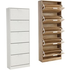 SCARPIERA SALVASPAZIO 5 ANTE DOPPIE LEGNO INGRESSO SLIM MOBILE PORTA SCARPE