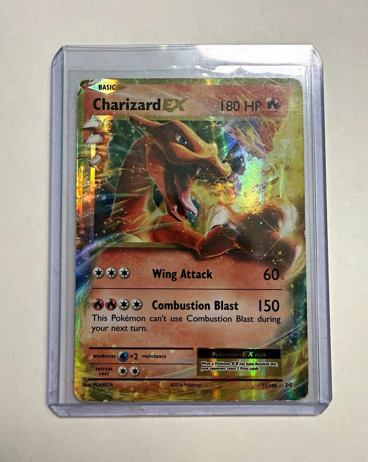 The Pokemon Company Charizard EX 12/108 Evolutions Ultra Rare Holo 2016 Basic