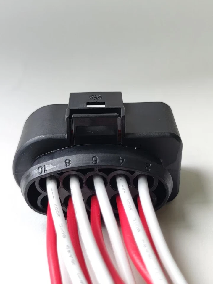 10-Way Headlight Headlamp Connector Pigtail For 08-21 VW Volkswagen Jetta Tiguan - Image 3 of 4