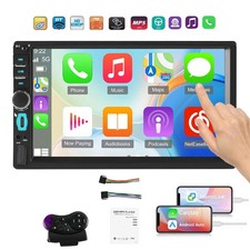Double Din Apple Carplay Android Auto 7 Car S...