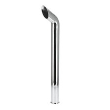 Exhaust Stack - 3-15/16" FL x 48" Curved Chrome fits John Deere 4430 4440 4450