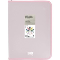 Ringordner A4 Rosa 4 Ringe 25Mm ReißVerschluss Grafoplas Polypropylen