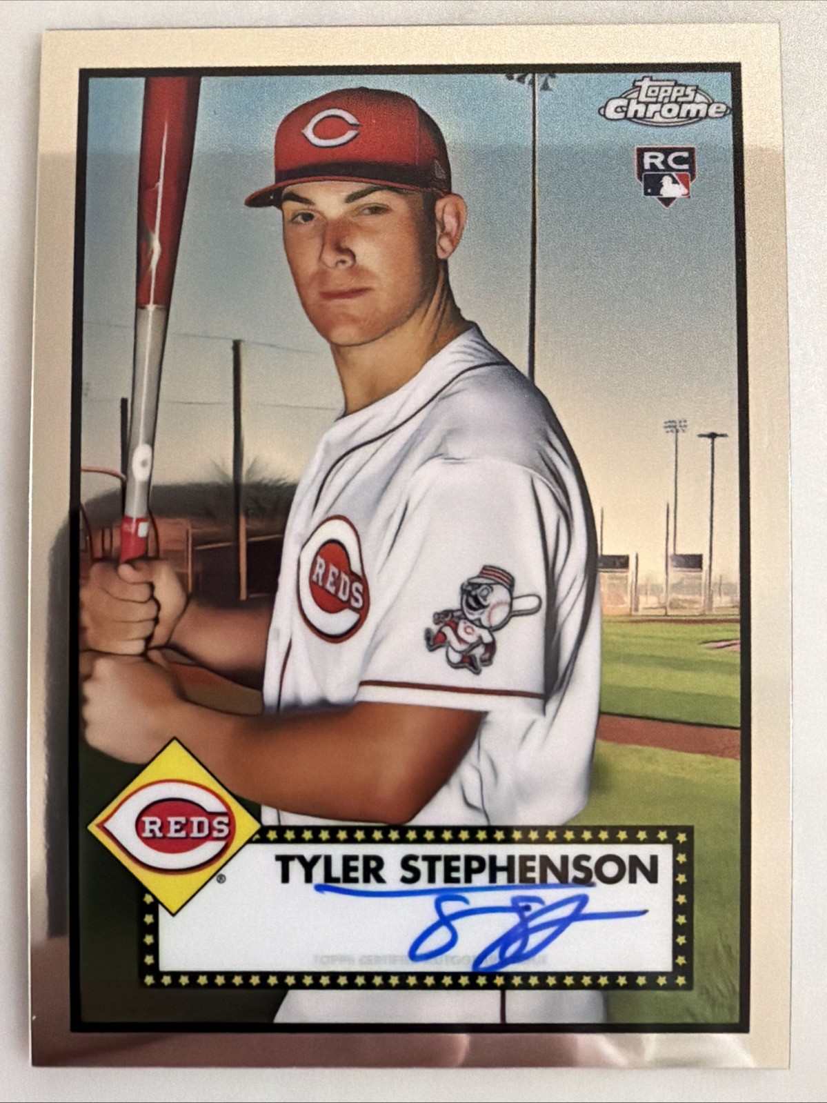 2021 Topps Chrome Platinum Anniversary #PA-TYS Tyler Stephenson ON CARD AUTO RC