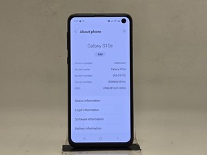 Samsung Galaxy S10e - SM-G970U - 128GB - Black - AT&T