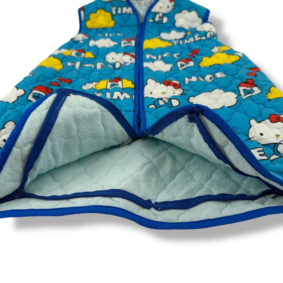 Sanrio Hello Kitty Nice Time Quilted Terry Baby Sleep Sack Vest Vtg 1978 Japan - Image 2 of 4