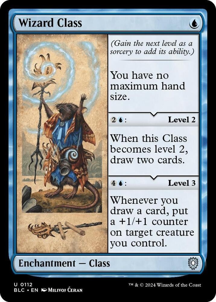 MTG - Wizard Class - BLC 0112 - Bloomburrow - Magic the Gathering