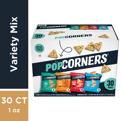 PopCorners Popped Corn Snacks   Variety Pack (1 oz, 30 Count)