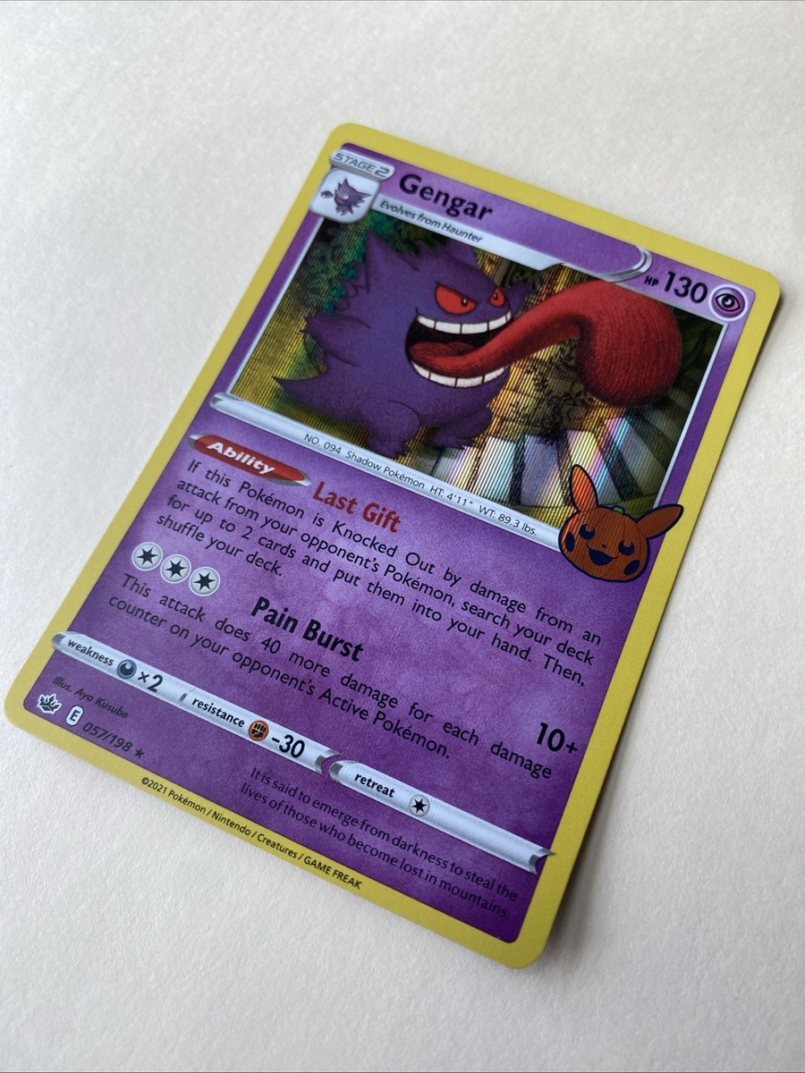 Gengar 057/198 Pokemon Holo Stamped Trick R Trade | eBay