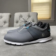 FootJoy Pro SL Sport Golf Shoes Mens 9 Medium Gray Blue Waterproof Spikeless New