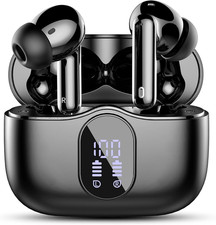 Wireless Earbuds, Bluetooth . Headphones Bass Stereo, Ear Buds with Noise Cancel