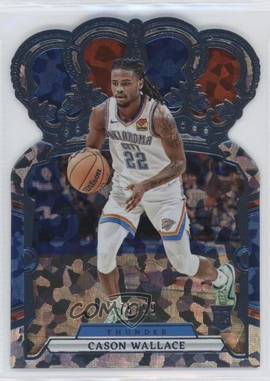 2023-24 Panini Crown Royale Blue Crystal 75/99 Cason Wallace #1 Rookie RC