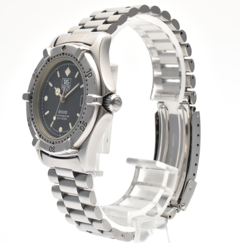 [Exc+5] TAG HEUER Professional 200M 962.013F Quartz Black Mens Diver ...