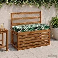 Bankkissen Soest 100 % Polyester Blattmuster 80 X 40 X 8 Cm