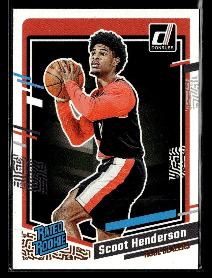 2023-24 Donruss #250 Scoot Henderson Rookie Card Portland Trail Blazers