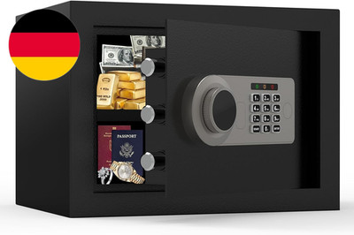Diyife 16L Safe Tresor Mit Zahlenschloss, Alarmfunktion+Innenbeleuchtung, Möbelt