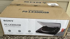 New SONY PS-LX300USB Stereo TURNTABLE SYSTEM Vinyl-to-MP3 Conversion
