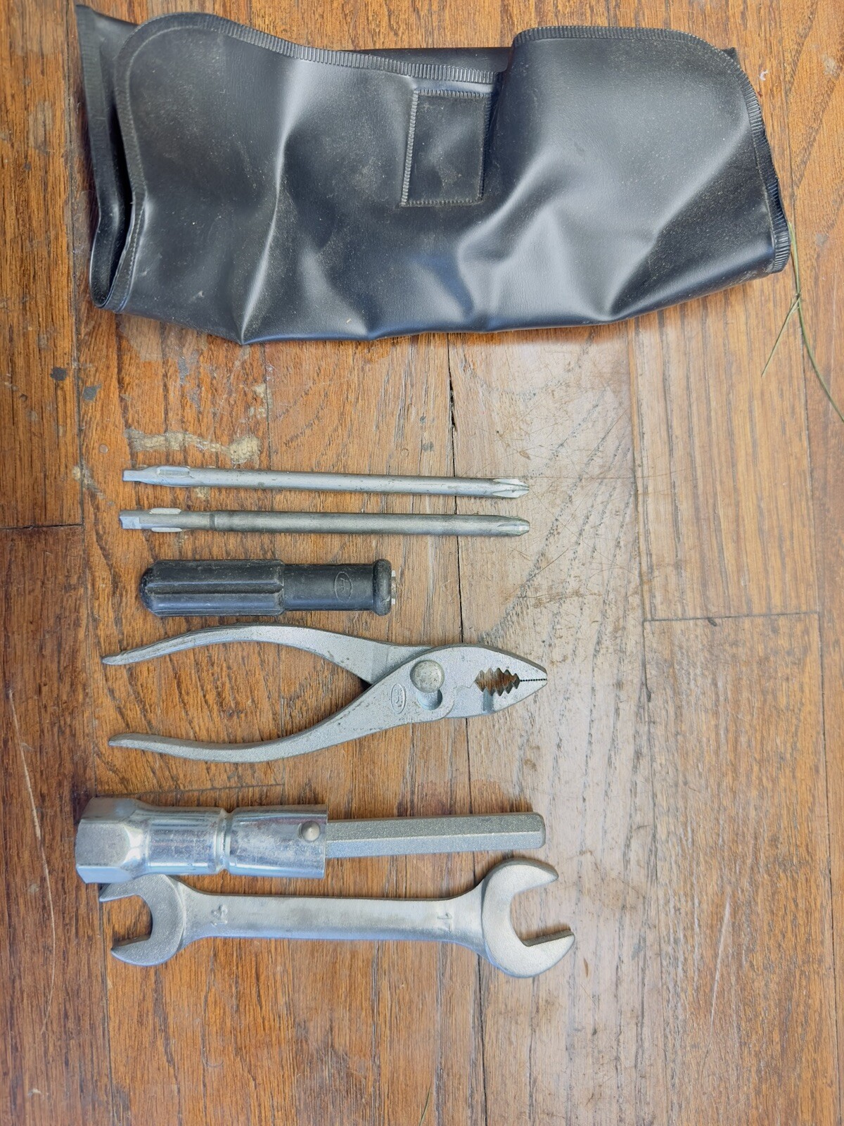 VINTAGE HONDA Tool Kit Motorcycle HM Logo Wrenches Pliers Pouch Oem