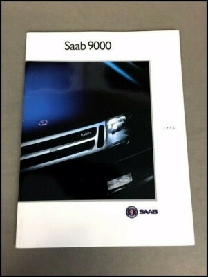 1992 Saab 9000 Original 40-page Car Sales Brochure Catalog - Turbo 9000CD
