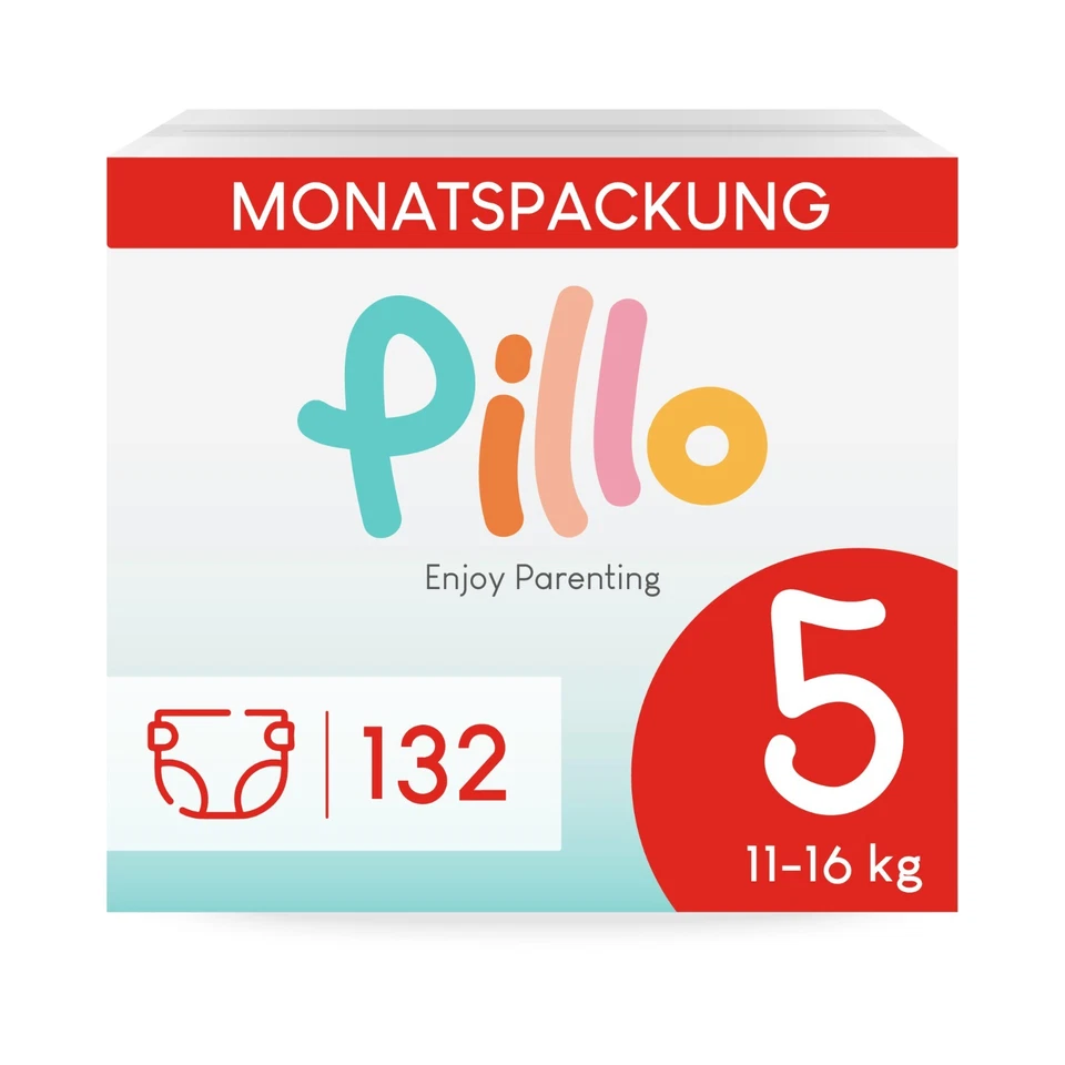 Pillo Windeln Größe 1, 2, 3, 4, 5, 6 und 7 - Packung oder Karton - Baby Diapers - Bild 1 von 1