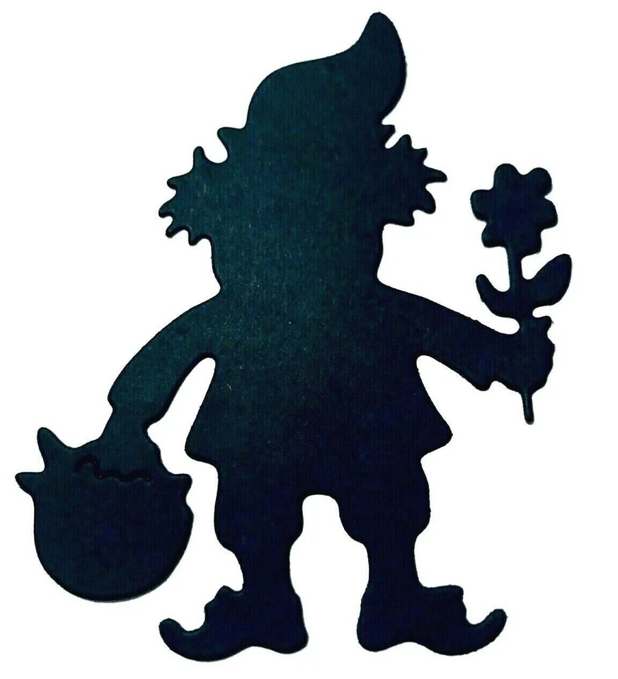 "UNA REUNIÓN DE GNOMOS" 7 ENANOS, ELFOS, SILUETA TROQUELADA/CORTES-ENCAJE ANDRAJOSO Foto 4 de 4