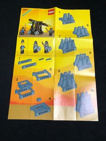 1984 Lego 6030 Catapult Knights Black Falcons Eagle Knights