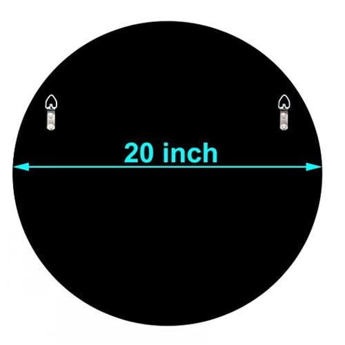Crystal Crush Round Mirror 20x20 Wall Decor Bling Glam Vanity Home Stylish New - Picture 8 of 8