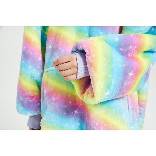 Ultra Plush Hooded Blanket for Adults Unisex Reversible Sherpa Cosy Sweatshirts⭐ - Picture 89 of 111