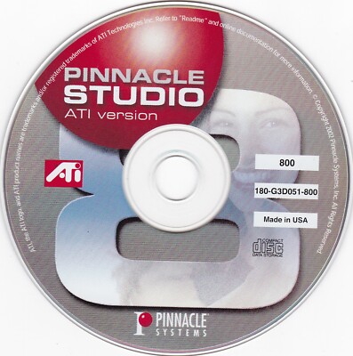 Pinnacle Studio ATI Version (PC, 2002) *DISC ONLY*
