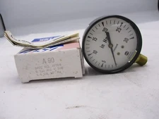 NEW AMETEK USG A90 P/N 47104 GAUGE 0-30 PSI 2-1/2" DIA 1/4" LM