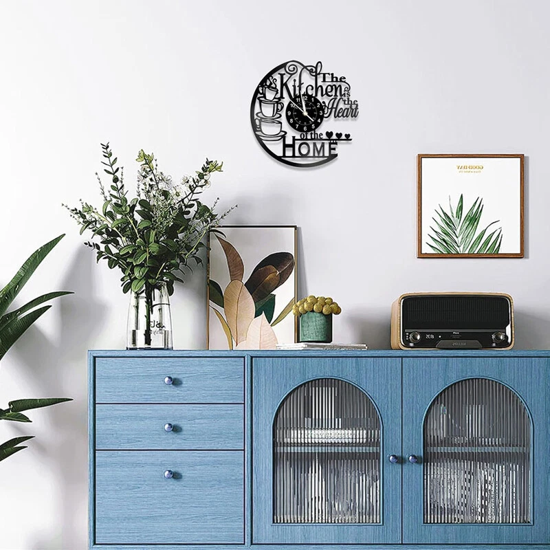 Stylish Vinyl Record Kitchen Wall Clock Home Abstract Art Decoration Gifts - Picture 5 of 10