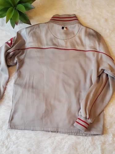 St Louis Cardinals Majestic Authentic Collection Dugout Gray Jacket M - Picture 12 of 12