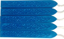 Peacock Blue Pearl Sealing Wax (with wick) - 5 Sticks
