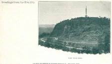 Vintage Postcard 1900's Greetings From The Elm City East Rock Park Connecticut