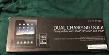 Dual Charging Dock Compatible With 30 Pin iPad, iPhone  iPod Hype New