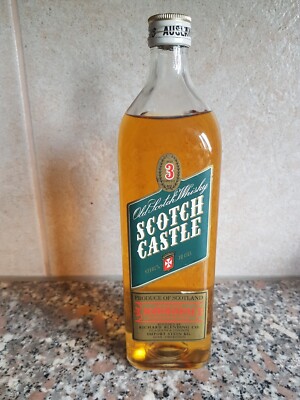 Vermutlich 50 Jahre Alte WHISKEY Flasche Old Scotch Whisky Scotch Castle