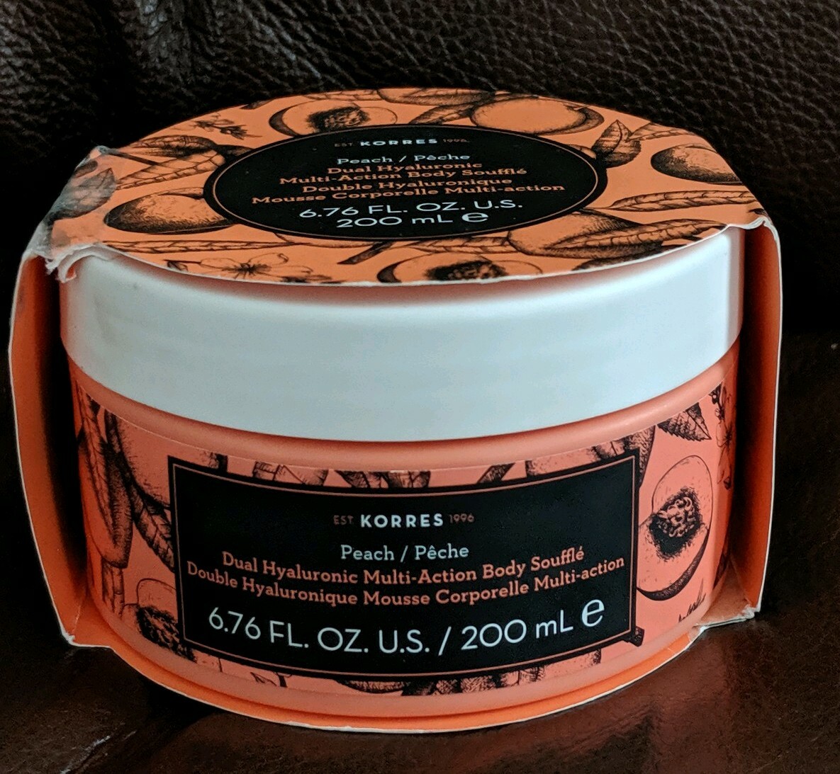 Korres Peach Dual Hyaluronic Souffle Body Cream 200 ml eBay