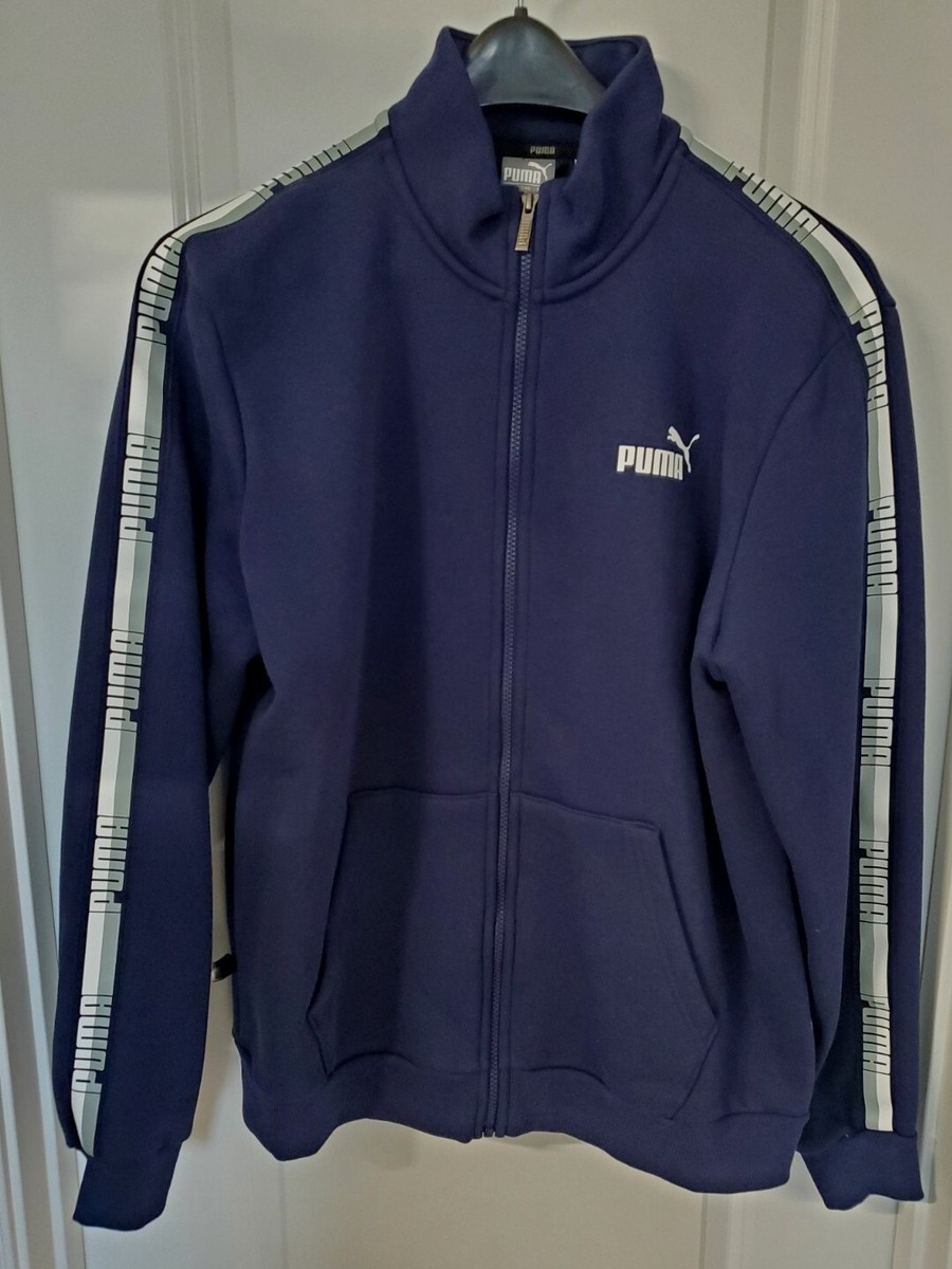 Fleece Puma Blue Track Jacket Puma Men's Blue Track Jacket NWT