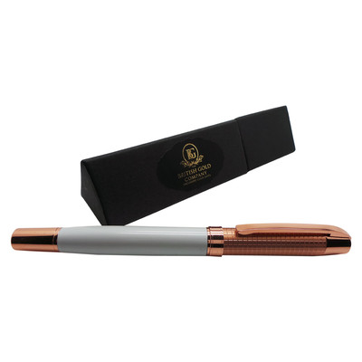 Personalisiertes Federmäppchen 18 Karat ROSÉGOLD plattiert KOSTENLOSE GRAVUR Monogramm Gravur Geschenke
