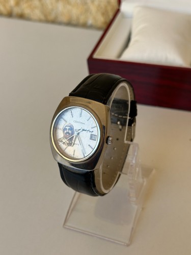 1980's Vintage Certina Saddam Hussein Watch Iraq Commemorative 38mm Special Men - Picture 24 of 24