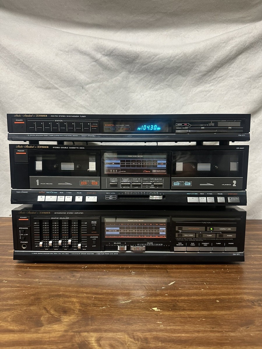 Fisher CA-271 Stereo Amplifier | FM-271 Tuner | CR-W47 Double