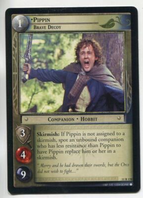 Lord Of The Rings CCG Shadows 11R170 Pippin Brave Decoy